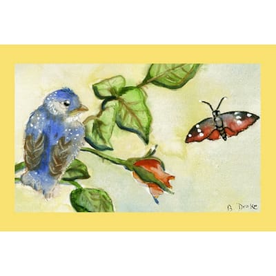 Garden Blue Bird Door Mat