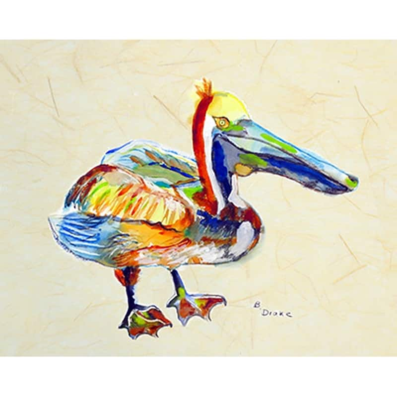 Betsy Drake Coastal Heathcliff Pelican B Doormat - 18 x 26