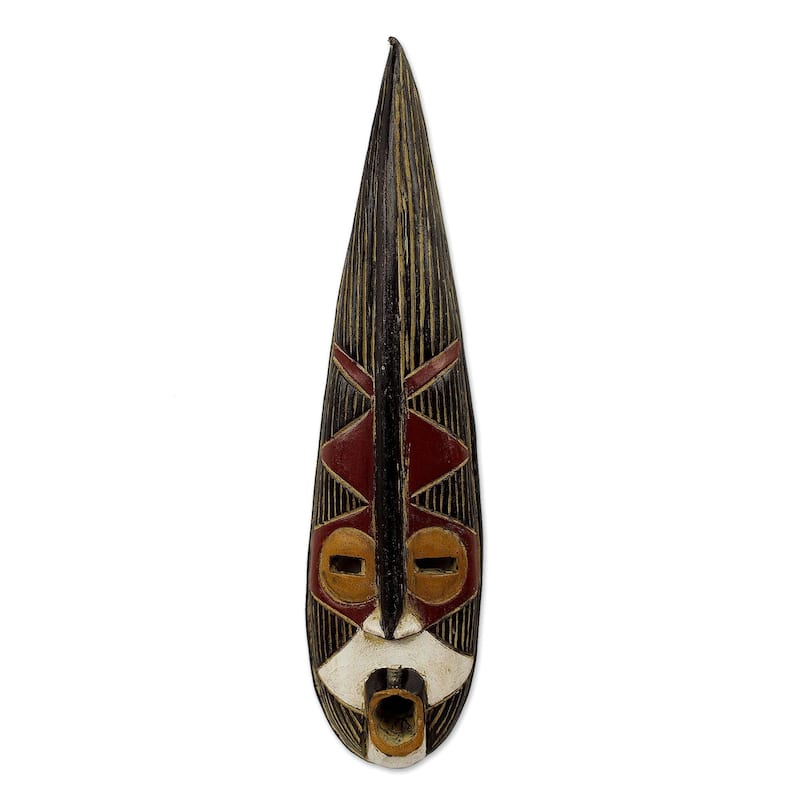 African Wood 'Helper King' Mask