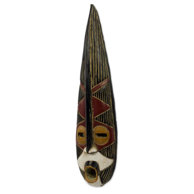 African Wood 'Helper King' Mask