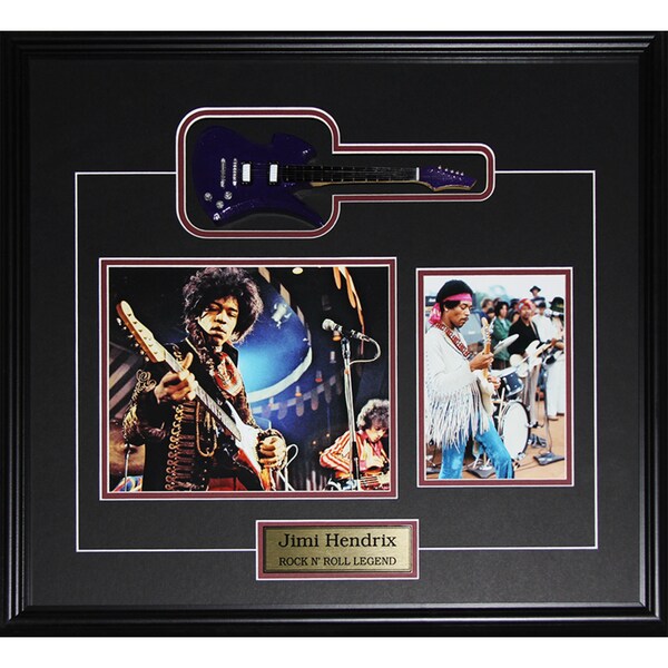 Jimi Hendrix Miniature Guitar 2 Photograph Frame