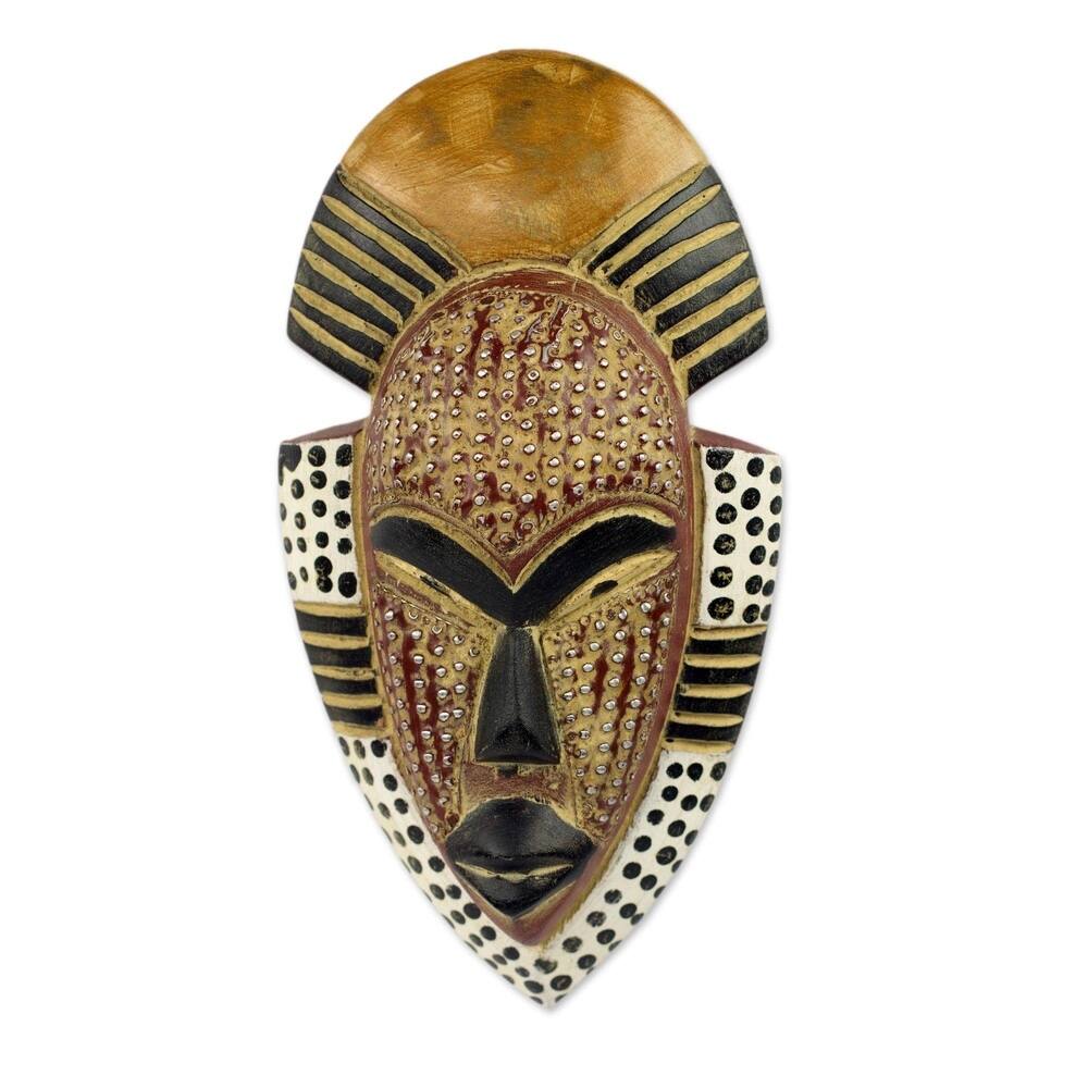 Handmade Happiness Wood Mask (Ghana)