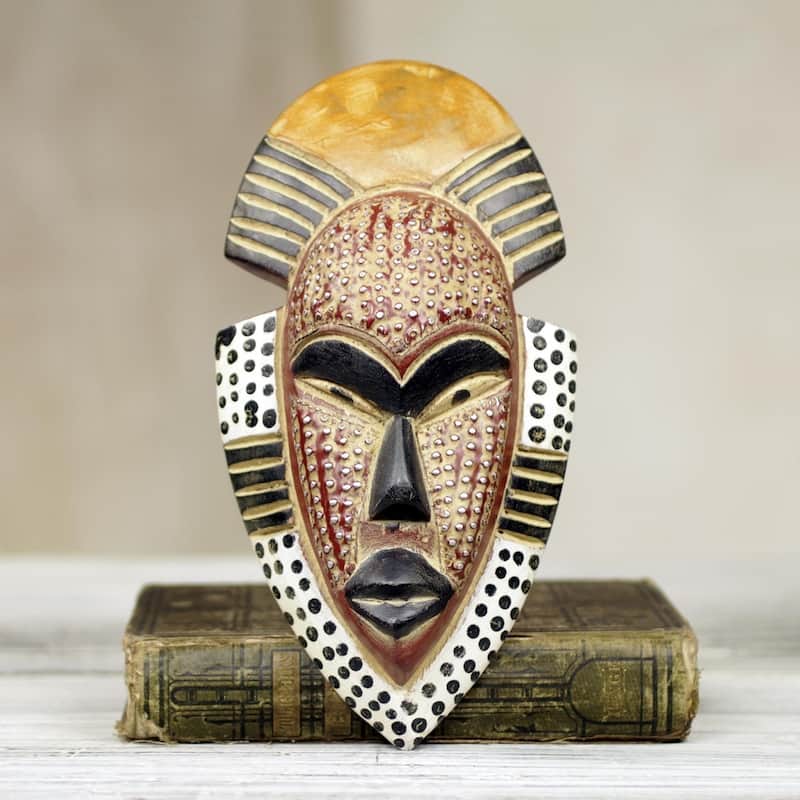 Handmade Happiness Wood Mask (Ghana)