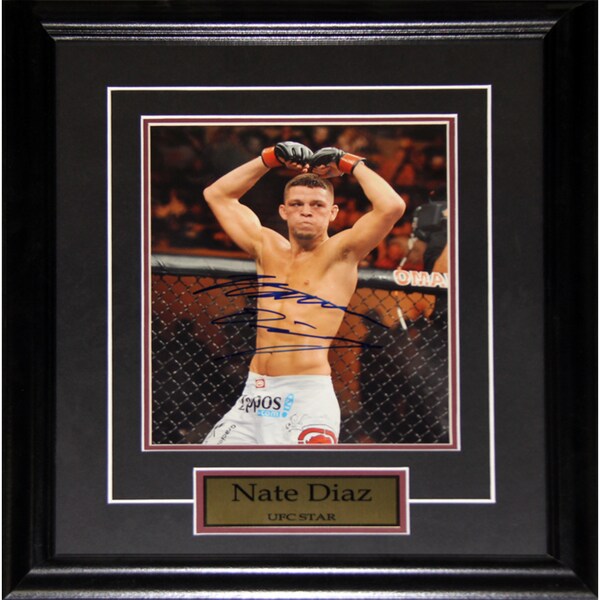 Nate Diaz UFC Signed 8x10-inch Frame