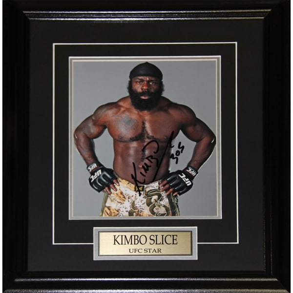 Kimbo Slice UFC Signed 8x10-inch Frame
