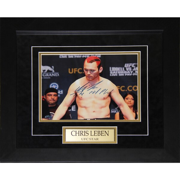 Chris Leben UFC Signed 8x10-inch Frame