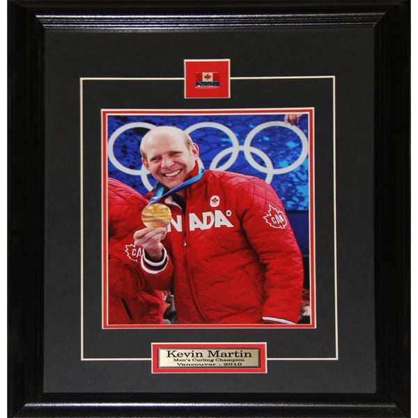 Kevin Martin Team Canada Gold Medal Curling 8x10-inch Frame
