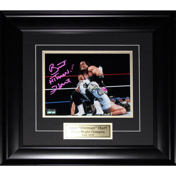 Brett Hart Wwe Wwf Signed 8x10-inch Frame