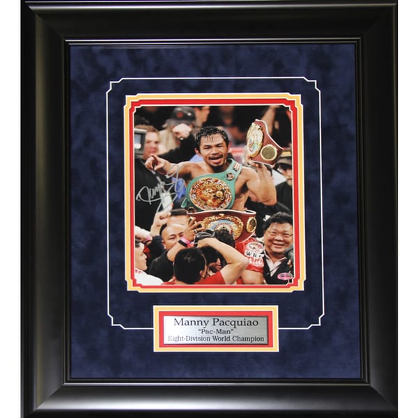 Manny Pacquiao Boxing Signed 8x10-inch Frame