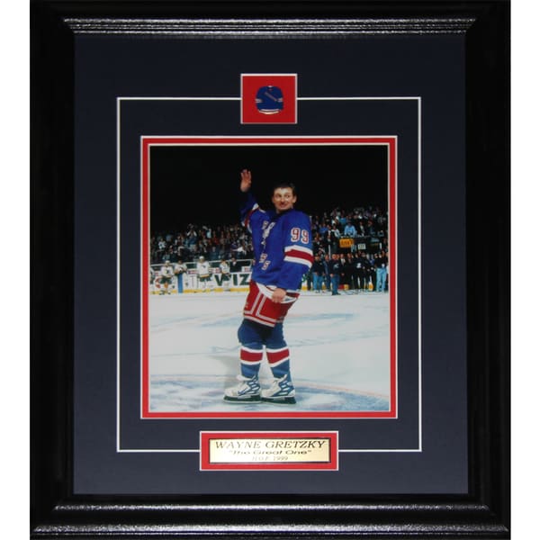 Wayne Gretzky New York Rangers Final Game 8x10-inch Frame