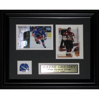 Wayne Gretzky New York Rangers 2-card Frame