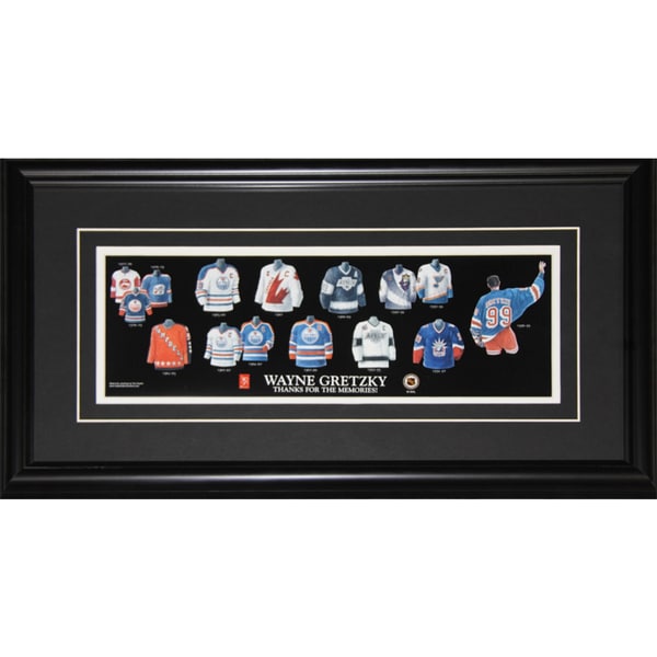Wayne Gretzky Jersey Evolution Frame