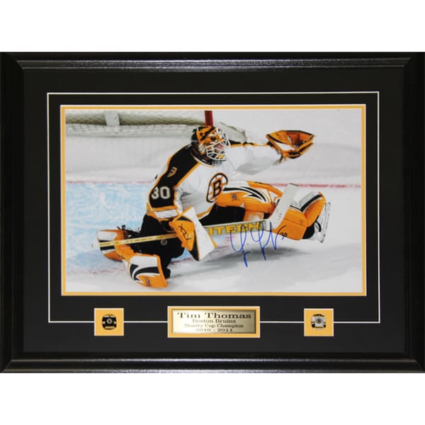 Tim Thomas Boston Bruins Signed 11x14 Frame