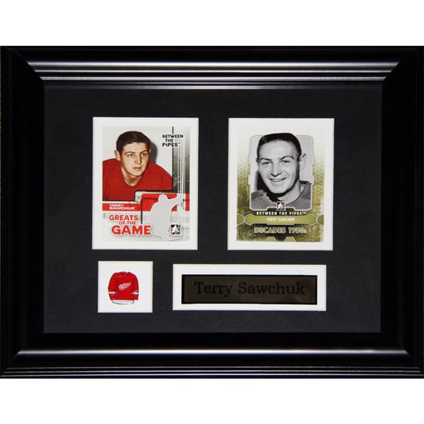 Terry Sawchuk Detroit Red Wings 2-card Frame