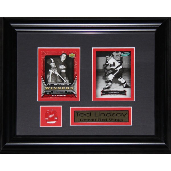 Ted Lindsay Detroit Red Wings 2-card Frame