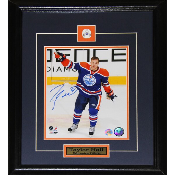 Taylor Hall Edmonton Oilers Signed 8x10-inch Frame