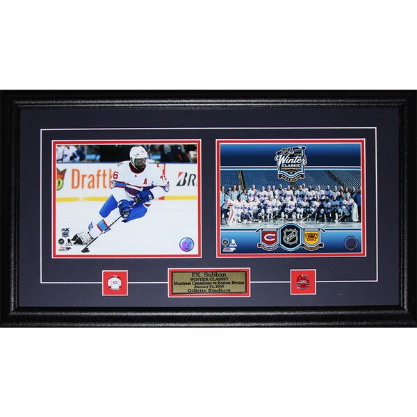 Pk Subban Montreal Canadiens 2016 Winter Classic 2-photo Frame