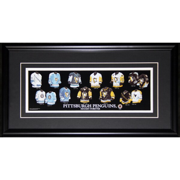 Pittsburgh Penguins Jersey Evolution Frame
