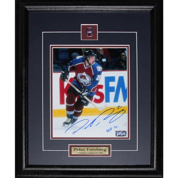 Peter Forsberg Colorado Avalanche Signed 16x20-inch Frame