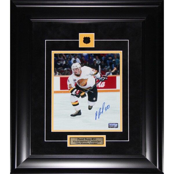 Pavel Bure Vancouver Canucks Signed 8x10-inch Frame