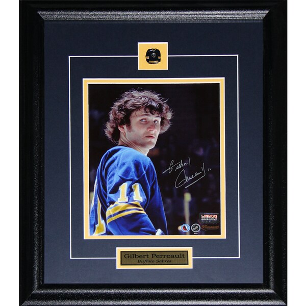 Gilbert Perreault Buffalo Sabres Signed 8x10-inch Frame