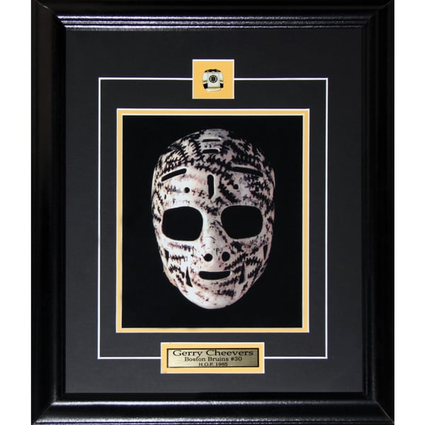 Gerry Cheevers Boston Bruins Goalie Mask 8x10-inch Frame