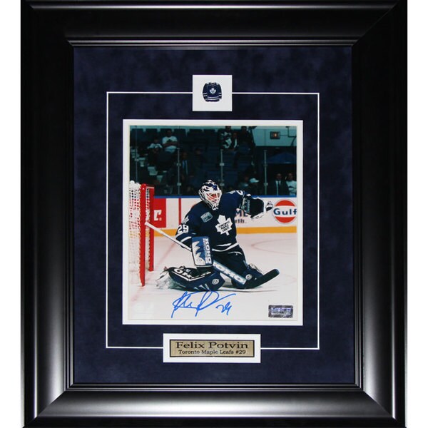 Felix Potvin Toronto Maple Leafs Signed 8x10-inch Frame