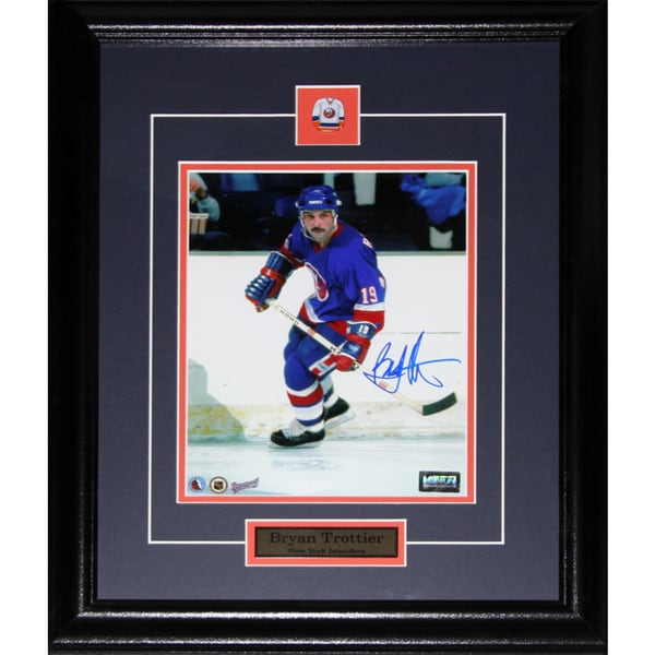 Bryan Trottier New York Islanders Signed 8x10-inch Frame