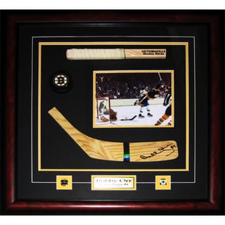 Bobby Orr Boston Bruins Signed Blade 8x10-inch Stick Frame