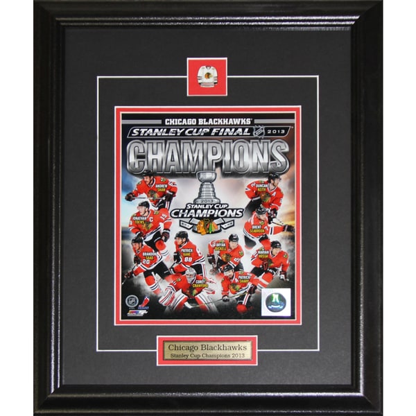 2013 Chicago Blackhawks Stanley Cup Compilation 8x10-inch Frame