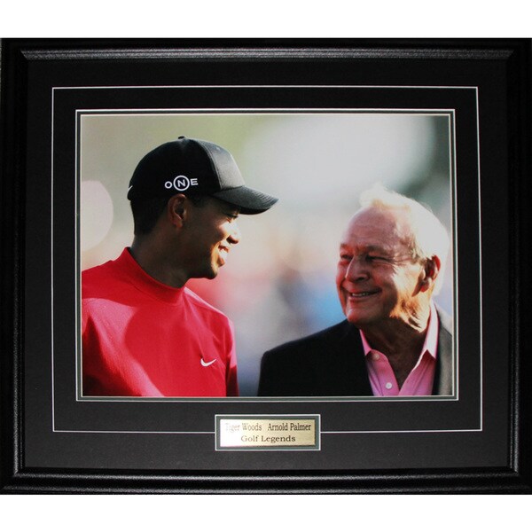 Arnold Palmer and Tiger Woods Pga Golf 16x20-inch Frame