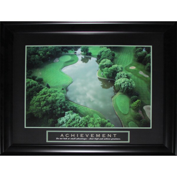 Achievement Golf Green Course Motivational Large Frame