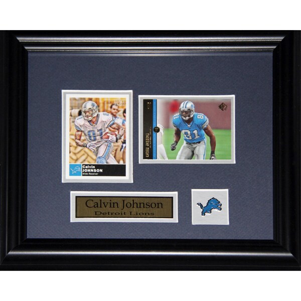 Calvin Johnson Detroit Lions 2-card Frame