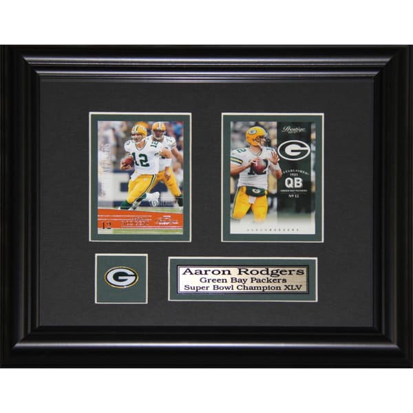 Aaron Rodgers Green Bay Packers 2-card Frame