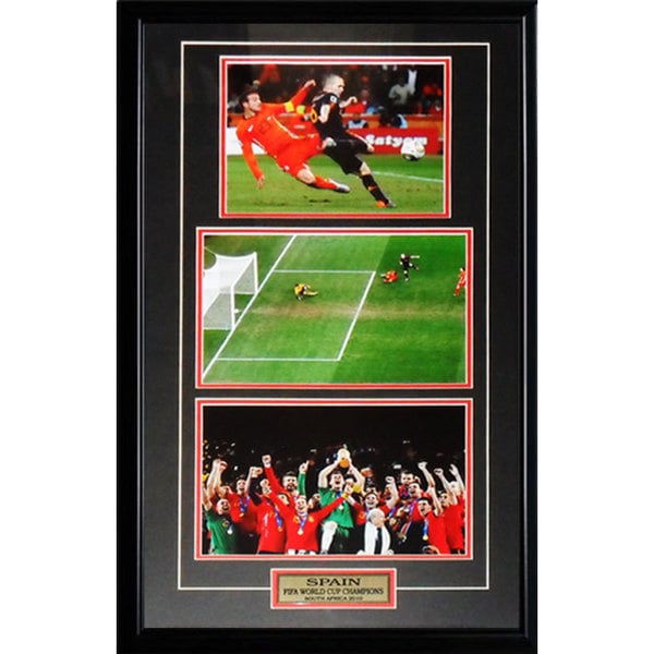 Team Spain 2010 World Cup Charles Iniesta Goal 3 Photo Frame