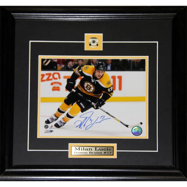 Milan Lucic Boston Bruins Signed 8x10-inch Frame