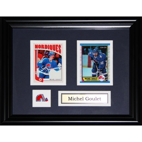 Michel Goulet Quebec Nordiques 2-card Frame