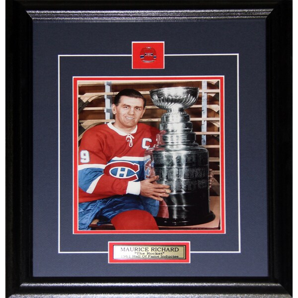 Maurice The Rocket Richard Montreal Canadiens Stanley Cup 8x10-inch Frame