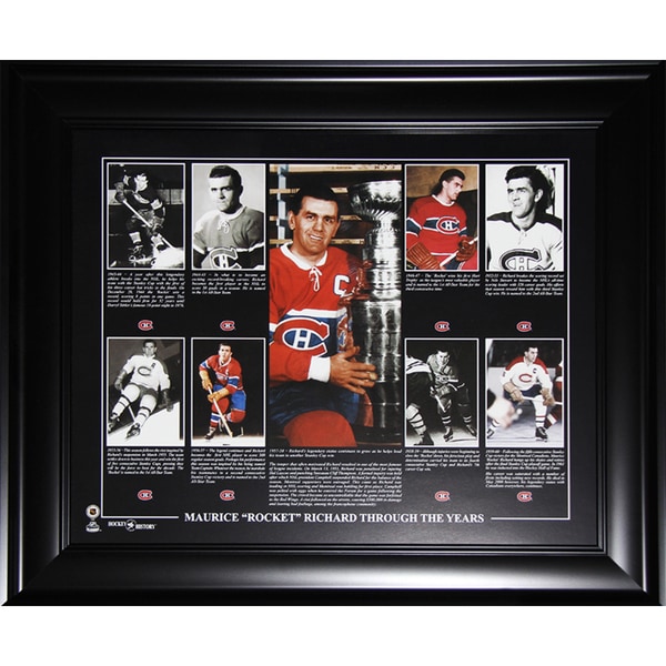 Maurice Richard Montreal Canadiens 16x20-inch Compilation Frame