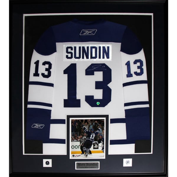 Mats Sundin Toronto Maple Leafs Signed White Jersey Frame