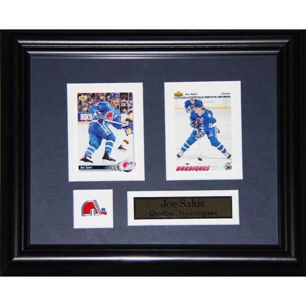 Joe Sakic Quebec Nordiques 2-card Frame