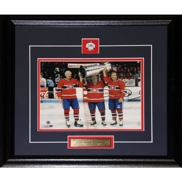 Jean Beliveau Maurice Richard Guy Lafleur Stanley Cup 8x10-inch Frame