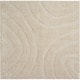 preview thumbnail 10 of 41, Nourison Austin ASTN1 Shag Area Rug 6'7" Square - Cream - Square