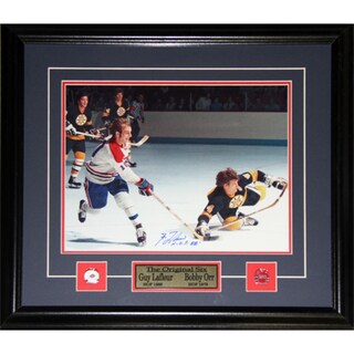 Guy Lafleur Signed Bobby Orr 11x14 Frame