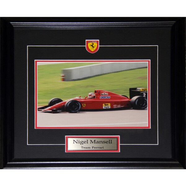 Nigel Mansell Team Ferrari 8x10-inch Frame