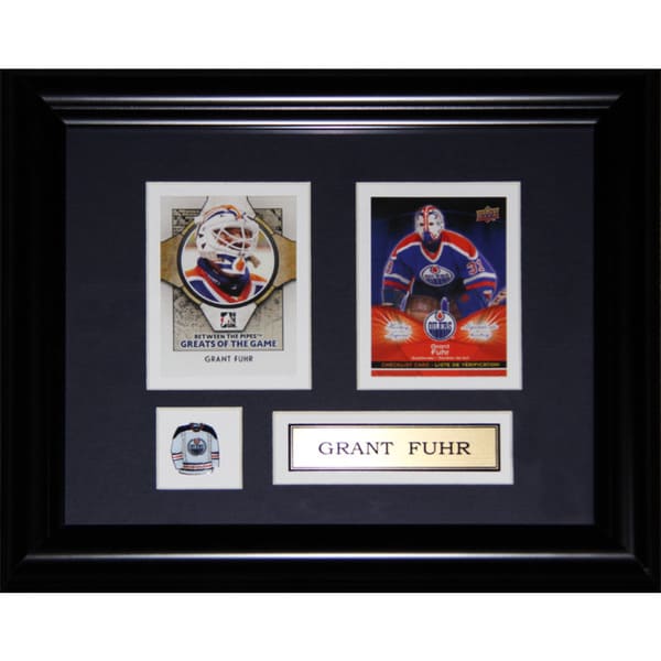 Grant Fuhr Edmonton Oilers 2-card Frame