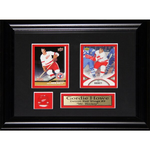Gordie Howe Detroit Red Wings 2-card Frame