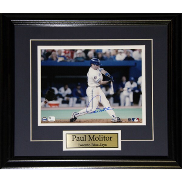 Paul Molitor Toronto Blue Jays Signed 8x10-inch Frame