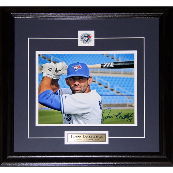 Jose Bautista Toronto Blue Jays Signed 8x10-inch Frame