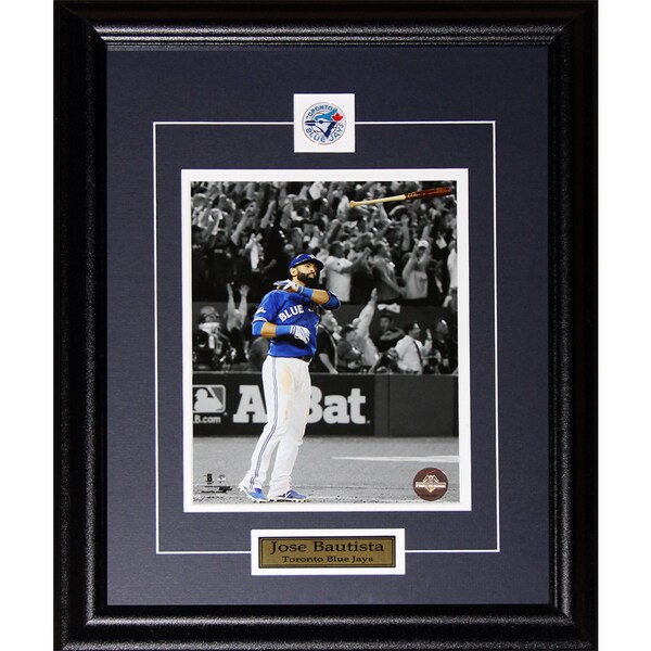 Jose Bautista Toronto Blue Jays Bat Flip Home Run 2015 Al Finals 8x10-inch Frame